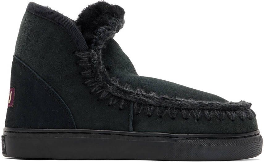 Mou Black Sheepskin Boots - Picture 5