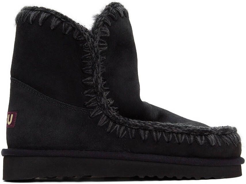 Mou Black Suede Ankle 18 Boots - Picture 5