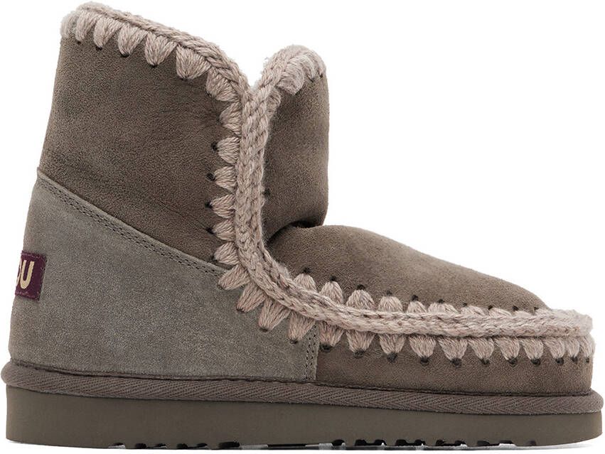 Mou Gray Suede Boots - Picture 4