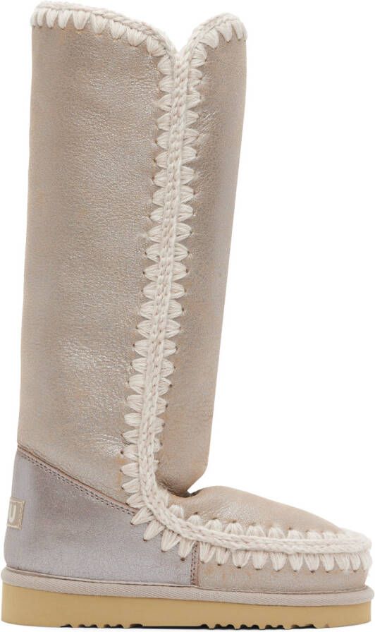 Mou Gray Suede Boots - Picture 3