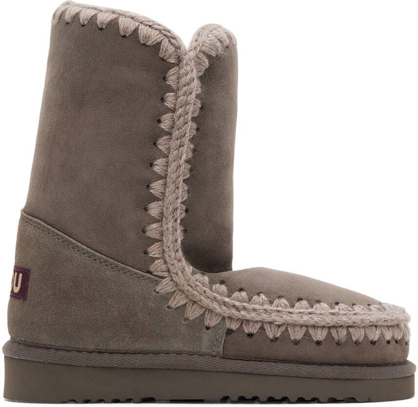 Mou Gray Suede Boots - Picture 6