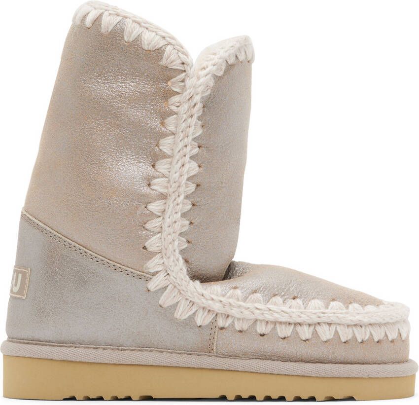 Mou Gray Suede Boots - Picture 5