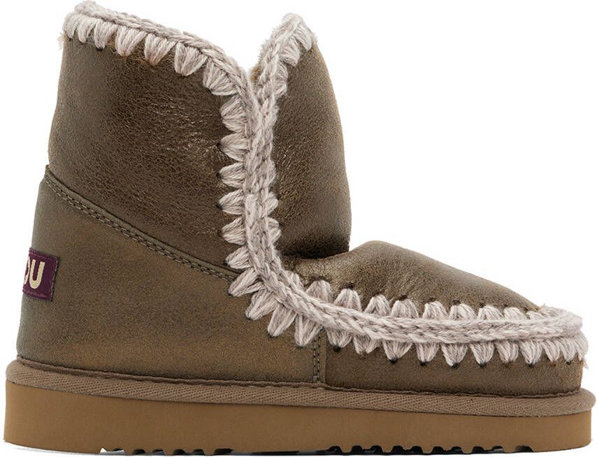 Mou Khaki Suede Boots - Picture 5