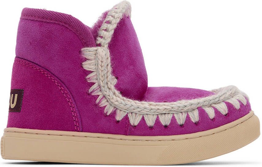 Mou Kids Purple Sneaker Boots