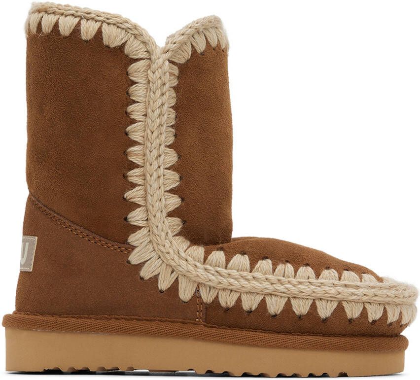 Mou Kids Tan Suede Boots