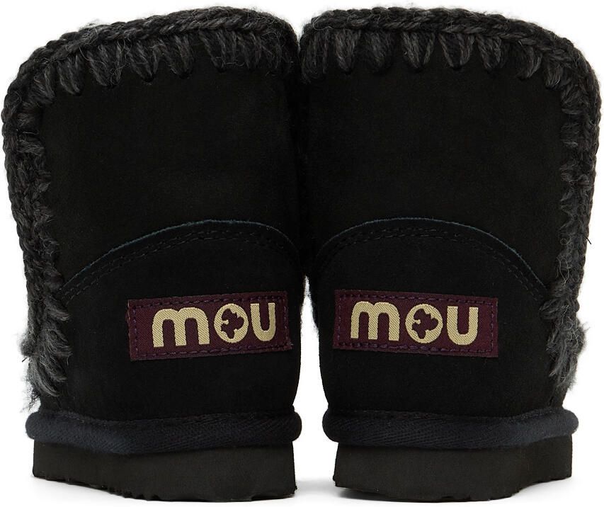 Mou Baby Black Suede Ankle Boots - Picture 2