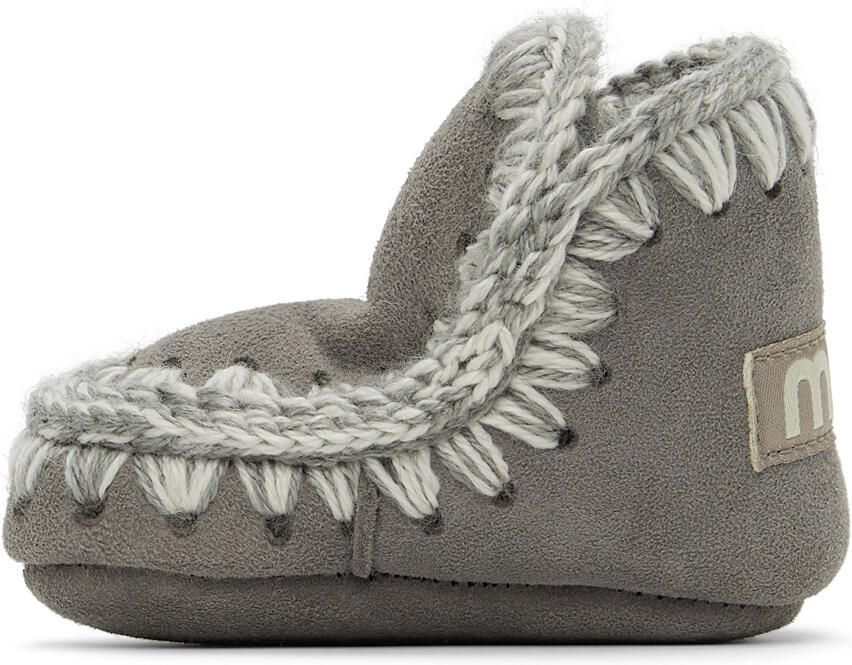 Mou Baby Grey Suede Pre-Walkers