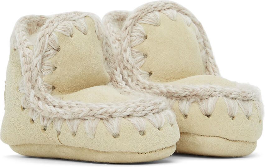 Mou Baby Off-White Suede Pre-Walkers - Picture 2