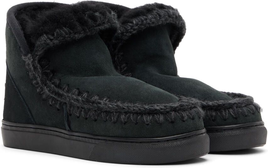 Mou Black Sheepskin Boots - Picture 2