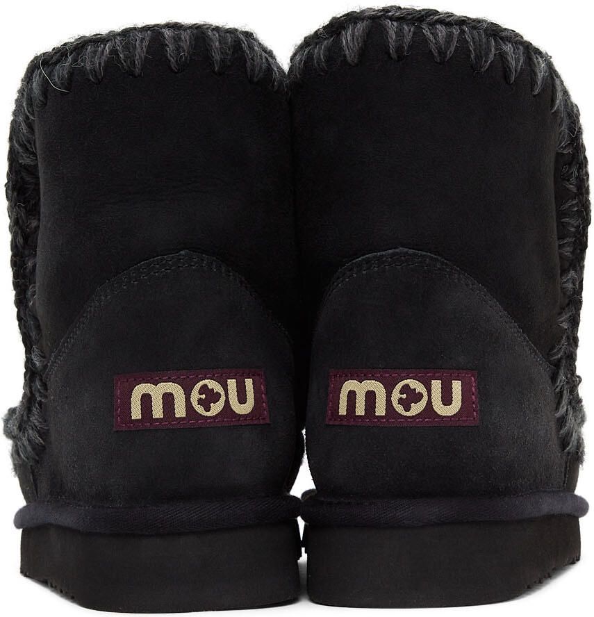 Mou Black Suede Ankle 18 Boots
