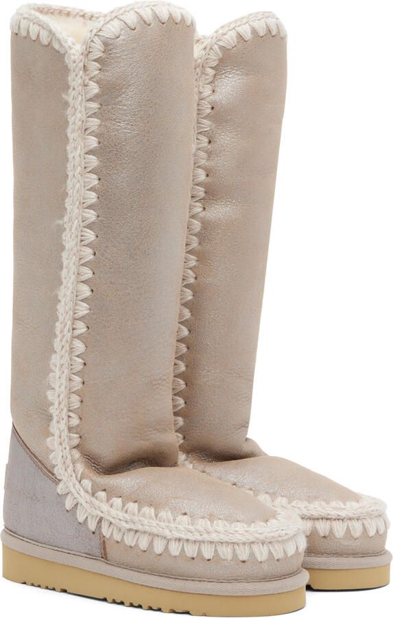 Mou Gray Suede Boots