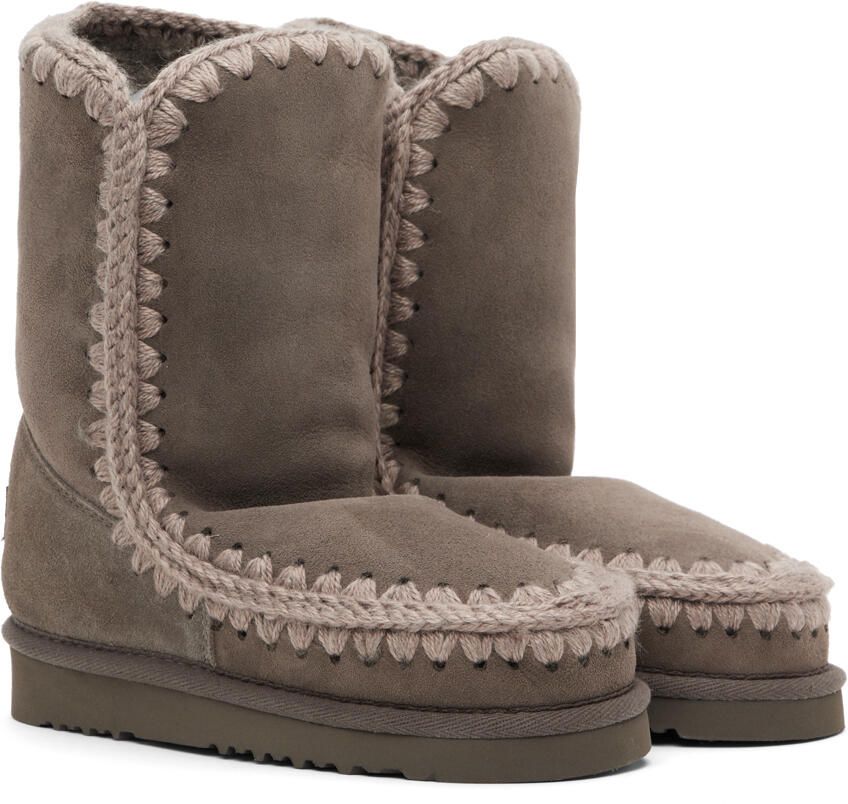Mou Gray Suede Boots - Picture 3