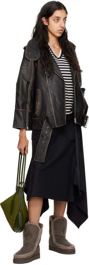 Mou Gray Suede Boots - Picture 5