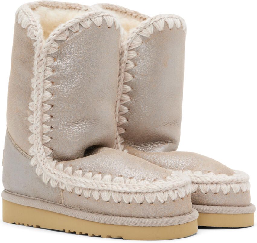 Mou Gray Suede Boots - Picture 3