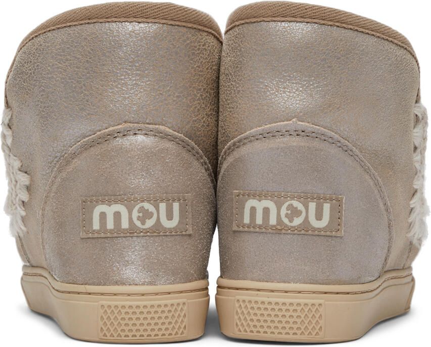 Mou Grey Metallic Sneaker Boots - Picture 2