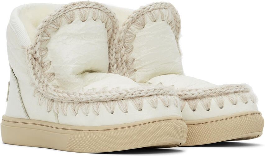 Mou Kids Off-White Sneaker Boots - Picture 3