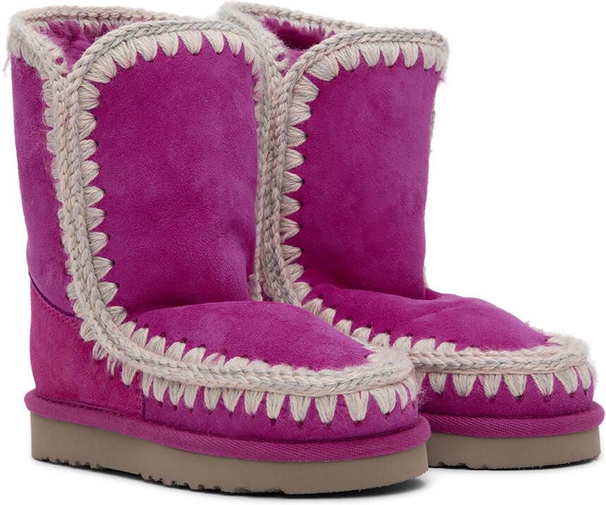 Mou Kids Purple Ankle 18 Boots - Picture 3