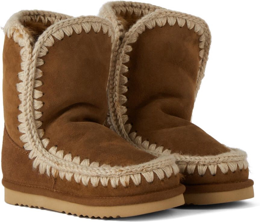 Mou Kids Tan Ankle 18 Boots - Picture 3