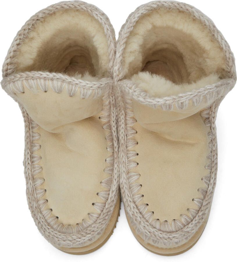 Mou Off-White Suede Ankle 18 Boots