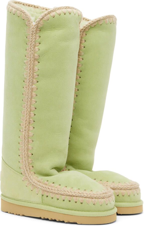 Mou SSENSE Exclusive Green 40 Boots