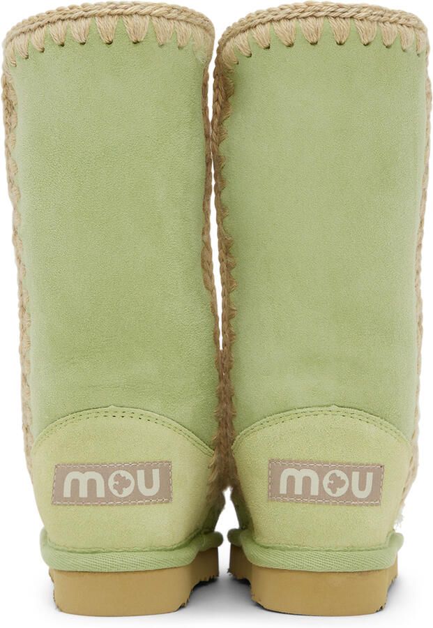 Mou SSENSE Exclusive Kids Green Boots - Picture 4