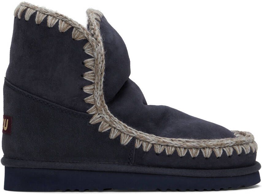 Mou Navy Ankle Boots - Picture 3