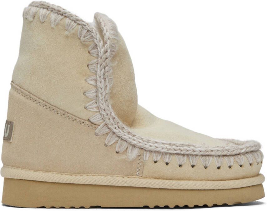 Mou Off-White Suede Ankle 18 Boots - Picture 5