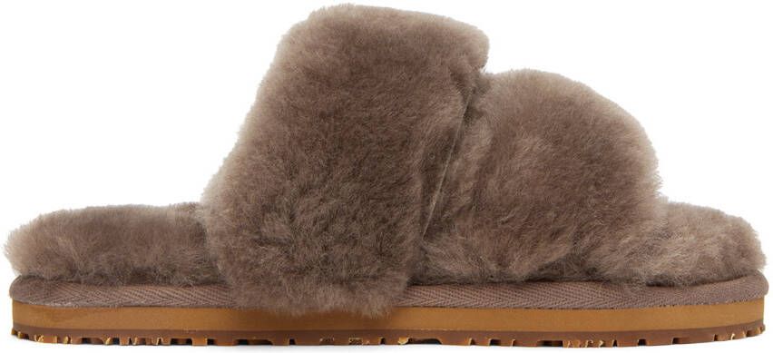 Mou Taupe 2 Stripes Sandals