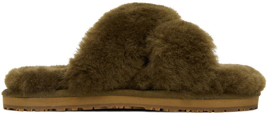 Mou Taupe Criss-Cross Sandals - Picture 7