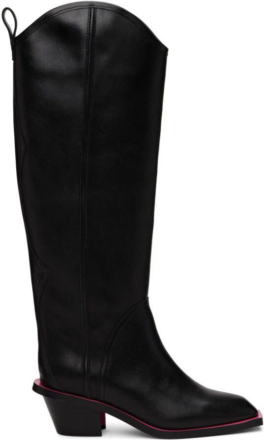MSGM Black Donna Boots - Picture 4