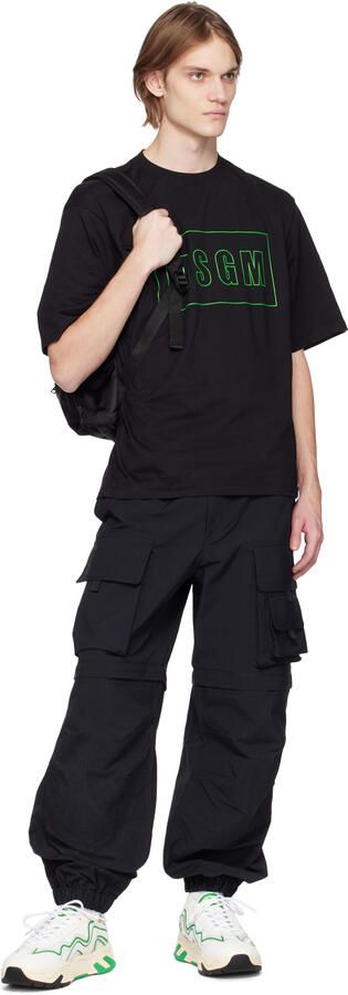 MSGM White & Green Vortex Sneakers - Picture 4