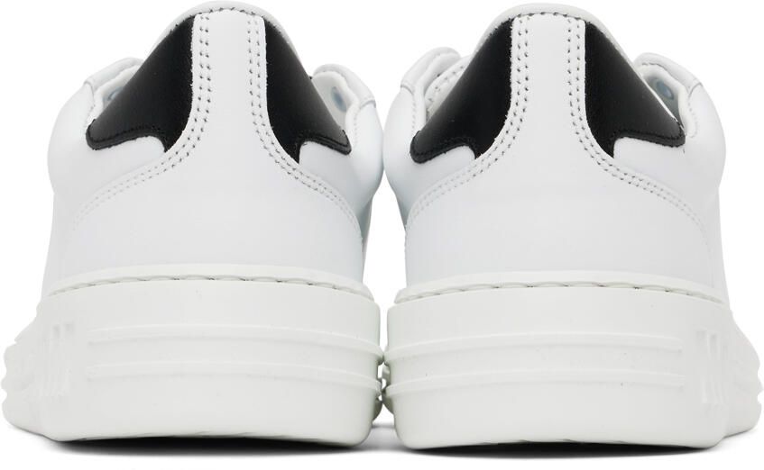 MSGM White Printed Sneakers