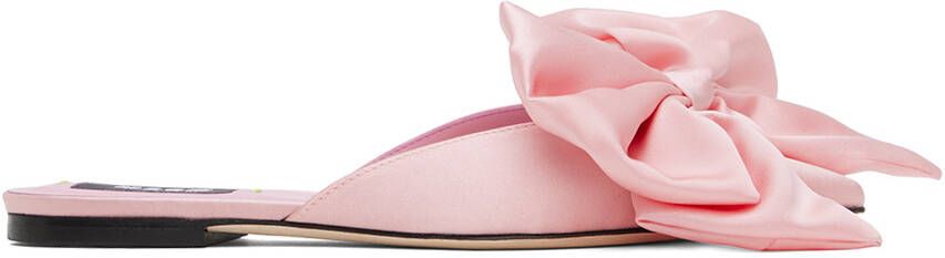 MSGM Pink Bow Sandals