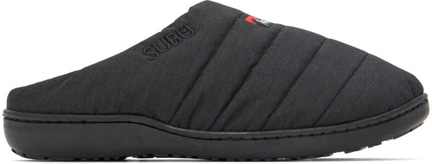 NANGA Black Subu Edition Quilted Slippers - Picture 5