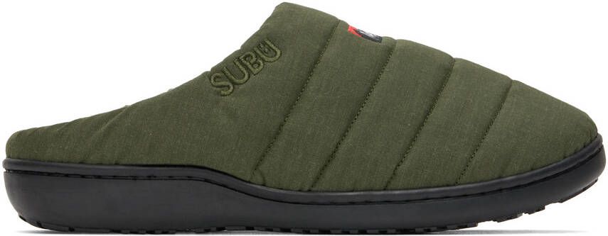 NANGA Khaki Subu Edition Quilted Slippers - Picture 5