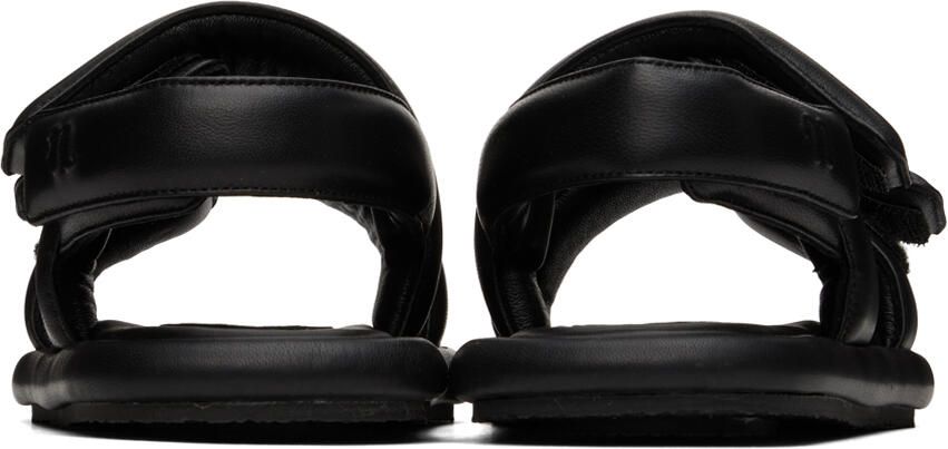 Nanushka Black Tarrus Flat Sandals