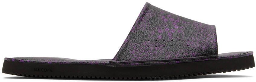NEEDLES Black Suicoke Edition Tukka Slippers