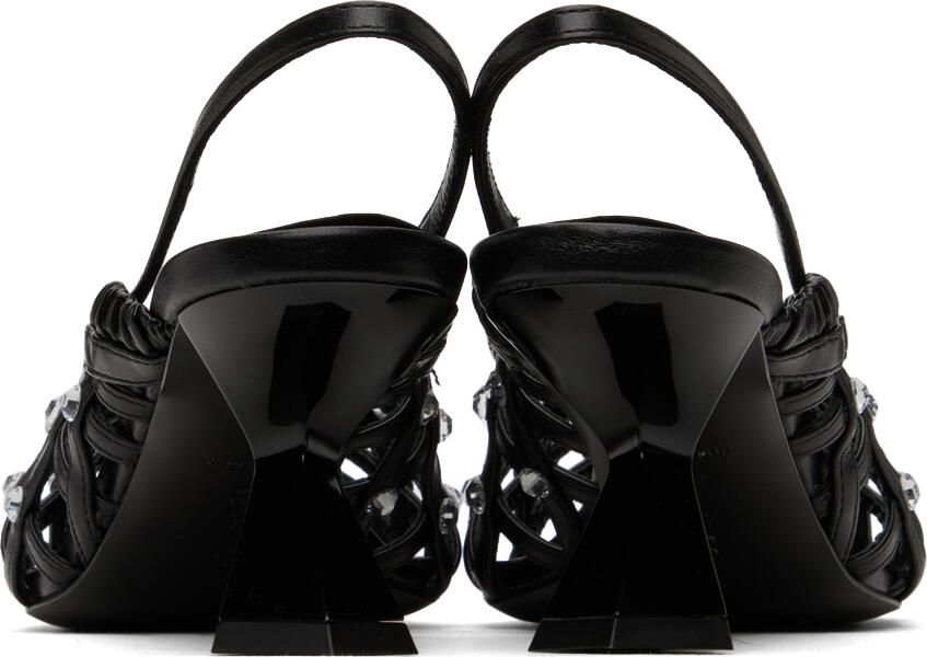 Nensi Dojaka Black Slingback Heels