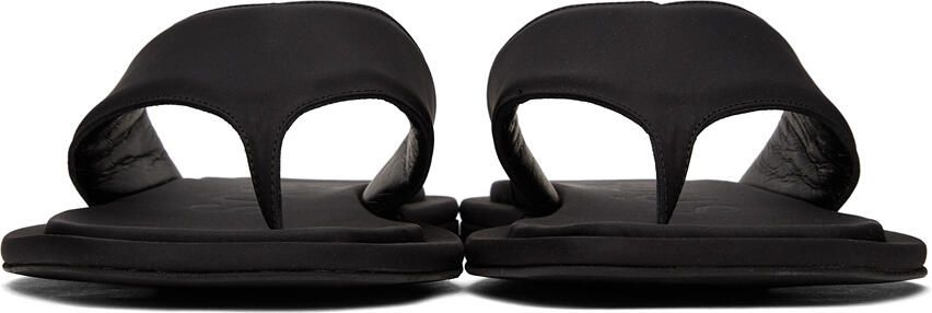 NEOUS Black Nylon Lanke Flat Sandals - Picture 3
