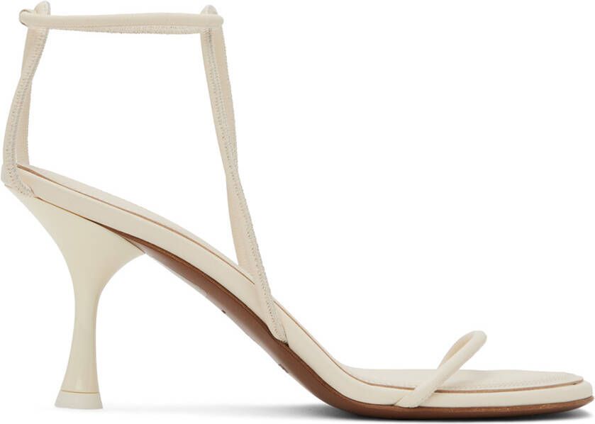 NEOUS White Nenque Heeled Sandals - Picture 5