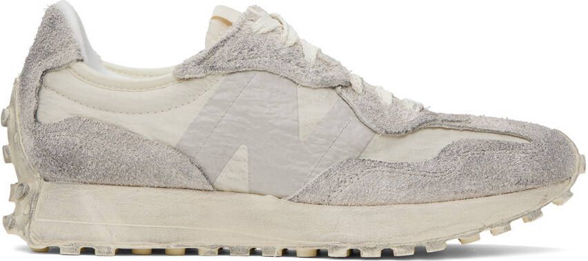 New Balance Beige & Gray 327 Sneakers - Picture 5