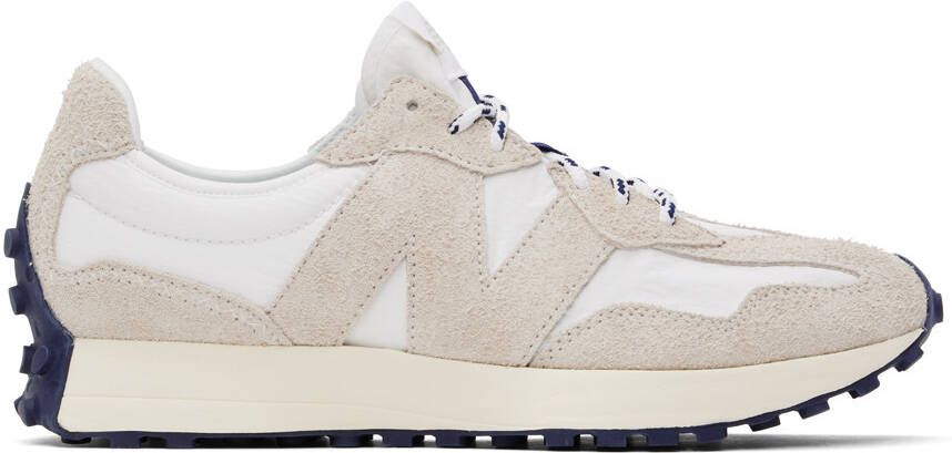 New Balance Beige & White 327 Sneakers - Picture 4