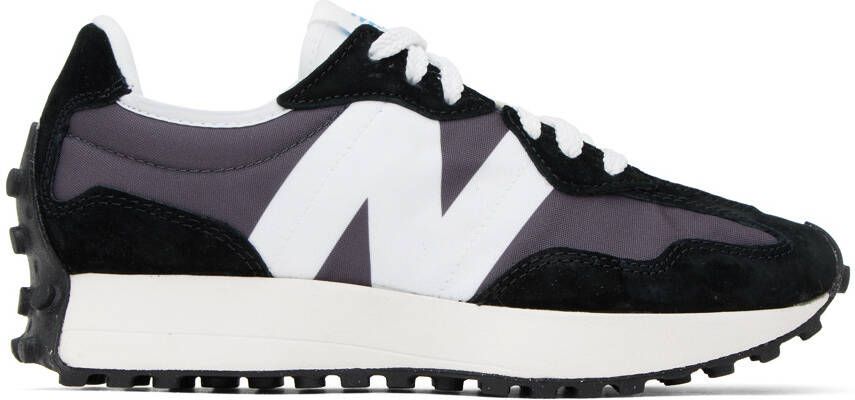 New Balance Black & White 327 Sneakers - Picture 5