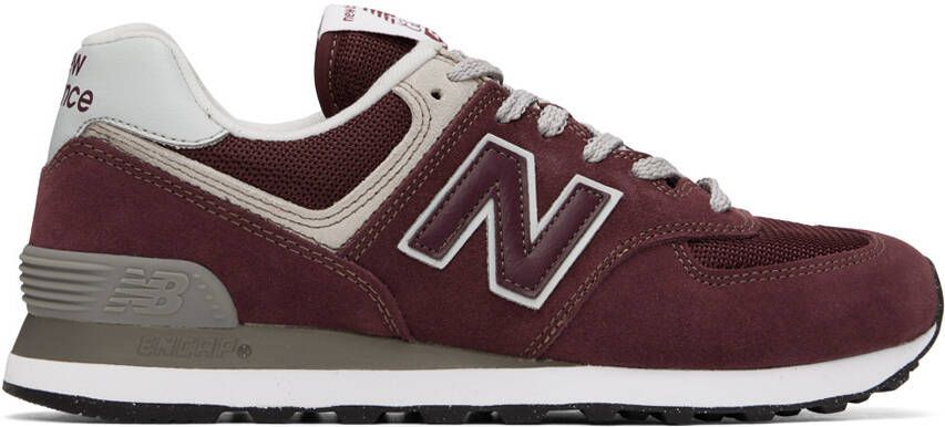 New Balance Burgundy 574 Core Sneakers - Picture 2