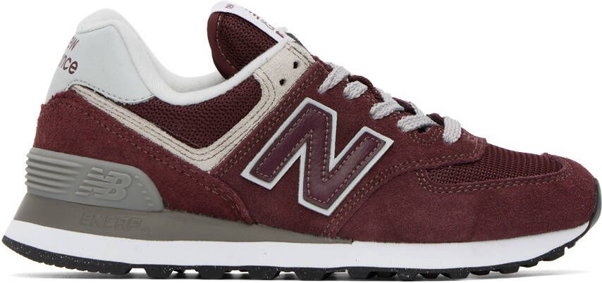 New Balance Burgundy 574 Core Sneakers - Picture 5