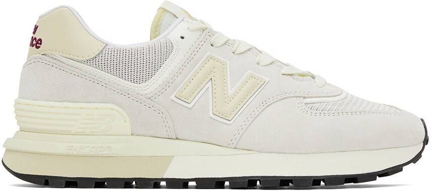 New Balance Beige & Gray 574 Legacy Sneakers - Picture 5