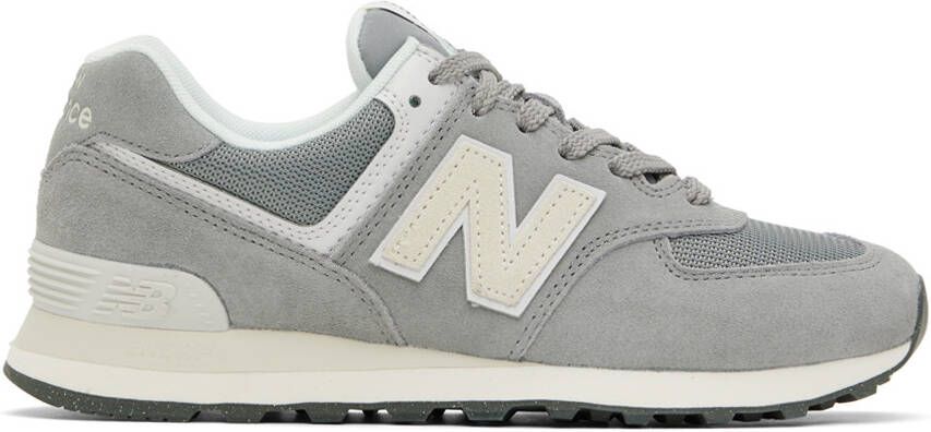 New Balance Gray 574 Sneakers - Picture 5