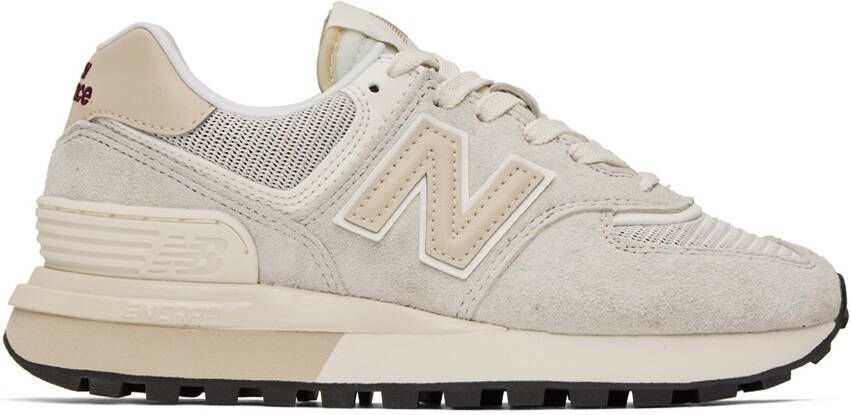 New Balance Beige & Gray 574 Legacy Sneakers - Picture 7