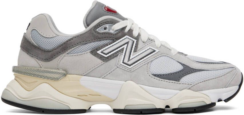 New Balance Gray 9060 Sneakers - Picture 5