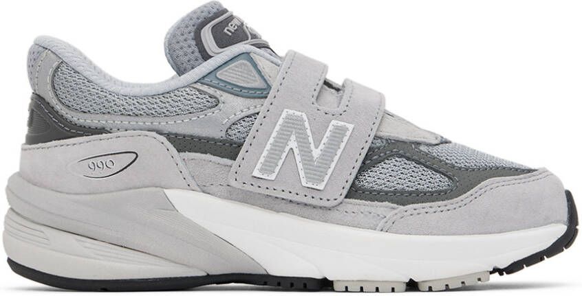 New Balance Kids Gray 990v6 Little Kids Sneakers - Picture 6